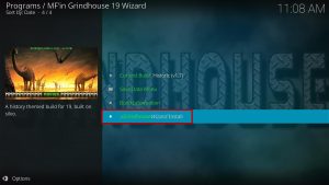 Install Historic Kodi Build