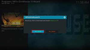 Install Historic Kodi Build