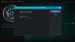 Install Edge Kodi Build Step 21