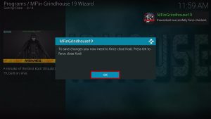 Install F19 Kodi Build