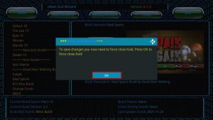 Install Mad Sports Kodi Build Step 31