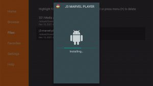 Install J3 Marvel Player App on Fire TV Stick Step 17