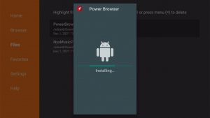 Install Power Browser App on Fire TV Stick