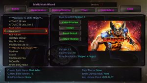 Install Weapon X Kodi Build Step 26