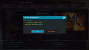 Install Weapon X Kodi Build Step 28