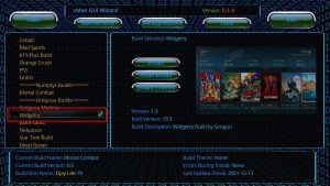 Install Widgetry Kodi Build Step 27
