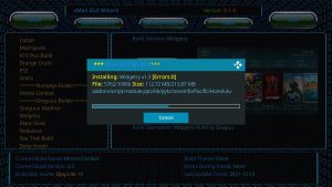 Install Widgetry Kodi Build Step 30