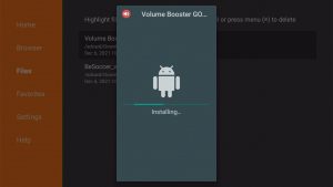 Install Volume Booster GOODEV App on Fire TV Stick step 17