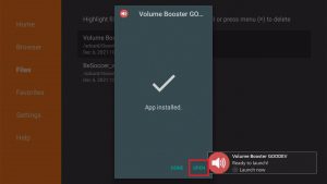 Install Volume Booster GOODEV App on Fire TV Stick step 18