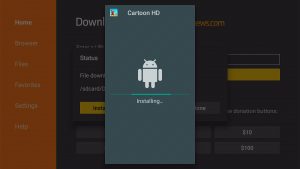 Install the Cartoon HD app on Fire TV Stick step 17