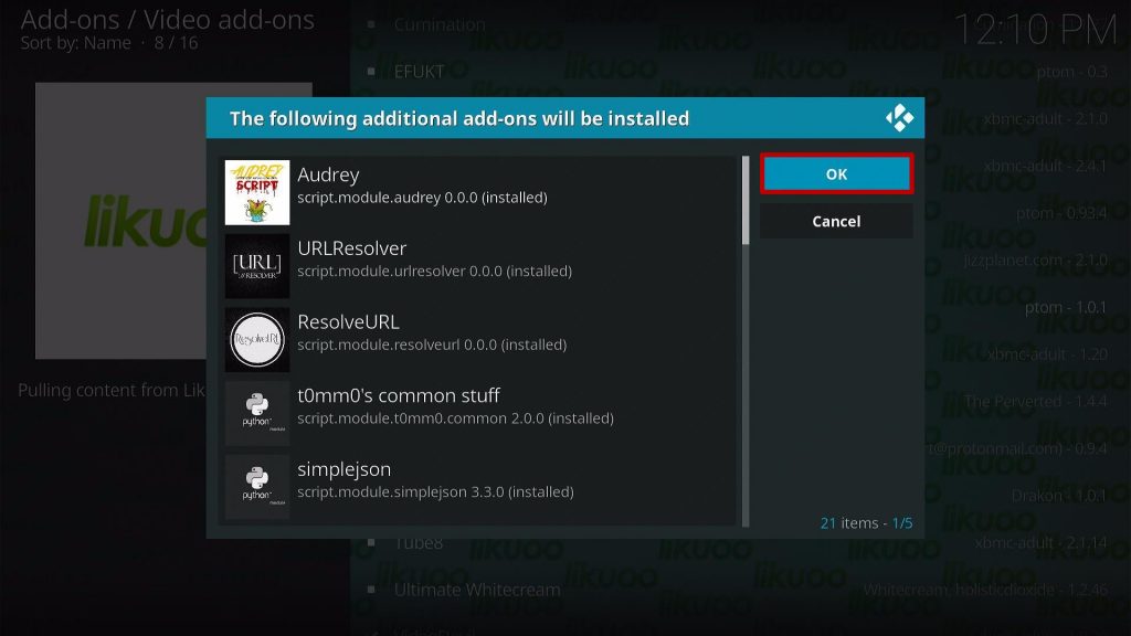 Install Likuoo Kodi Addon Step 22