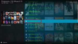 Install ARIS Kodi Build Step 26