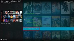 Install ARIS Kodi Build Step 27