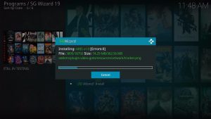 Install ARIS Kodi Build Step 31