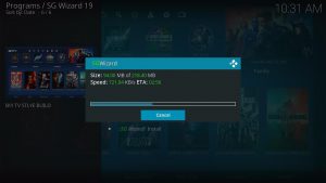 Install SG TV Dark Kodi Build step 30