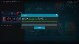Install SG TV Dark Kodi Build step 32