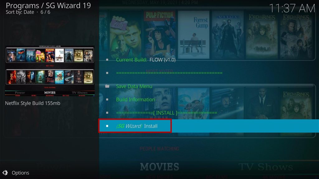 Install FLOW Kodi Build Step 28