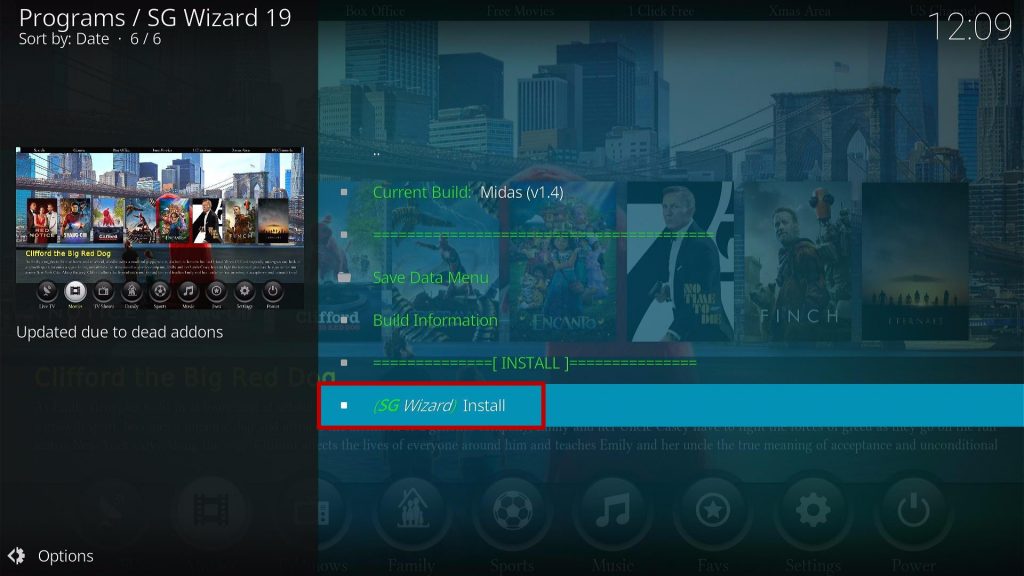 Install Midas Kodi Build Step 27