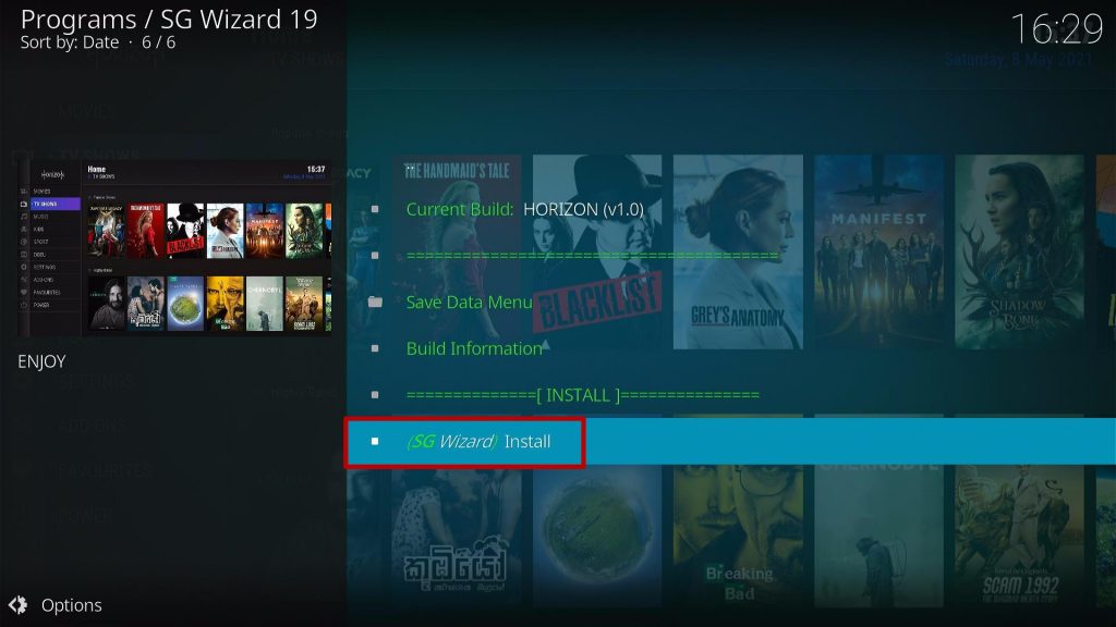 Install Horizon Kodi Build 28