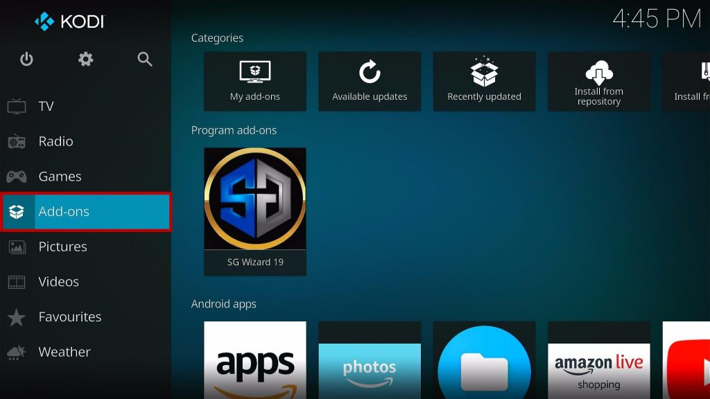 Install SG TV Dark Kodi Build step 24
