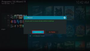 Install Flix Kodi Build step 31