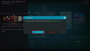 Install METALIQUE Kodi Build Step 28