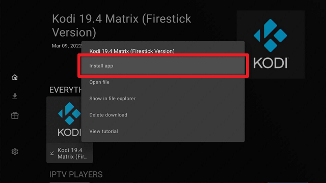Install Kodi on FireStick with Unlinked step 11