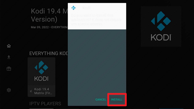 Install Kodi on FireStick with Unlinked step 12