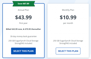 StrongVPN review - Price