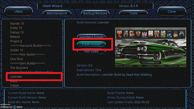 Install Lowrider Kodi Build on Firestick step 26