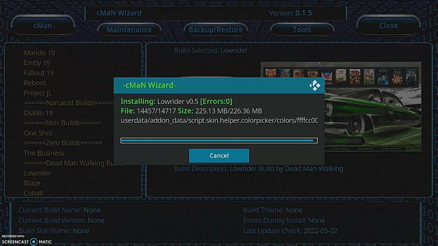 Install Lowrider Kodi Build on Firestick step 28