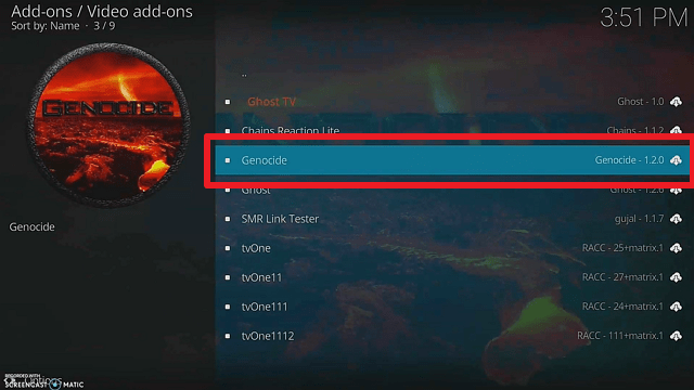 Install Genocide Kodi Add-on on Firestick step 20