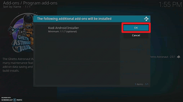 Install Rokyn Kodi Build on Firestick step 22