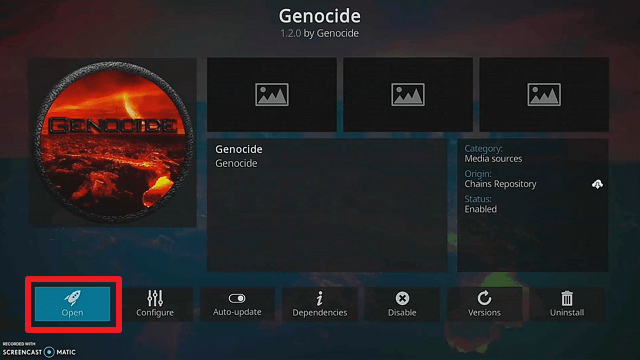 step 22Install Genocide Kodi Add-on on Firestick step 23