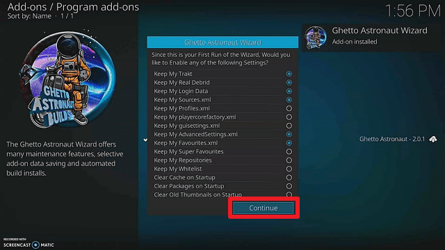 step 24Install Rokyn Kodi Build on Firestick step 24
