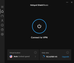 Hotspot Shield client view 2