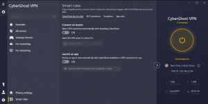 cyberghost new client view 2