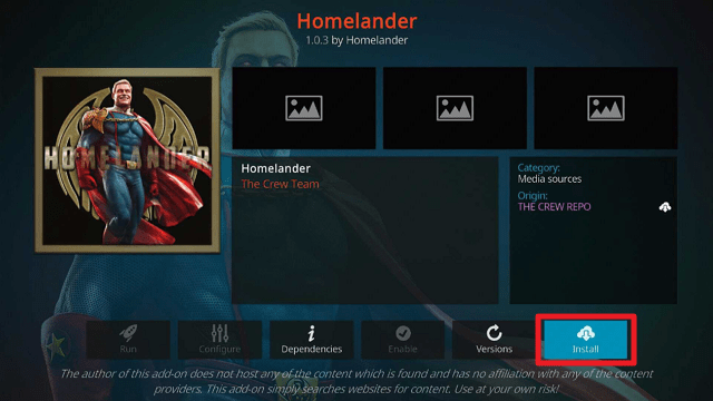 Install Homelander Kodi Addon on Firestick step 23