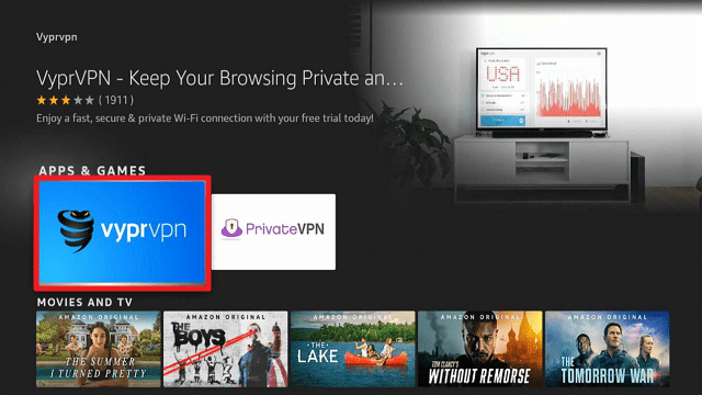 VyprVPN Installation Guide on Firestick step 3