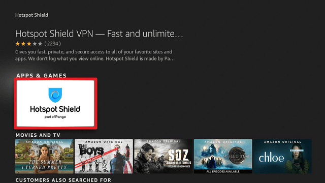 Hotspot Shield Installation Guide on Firestick step 3