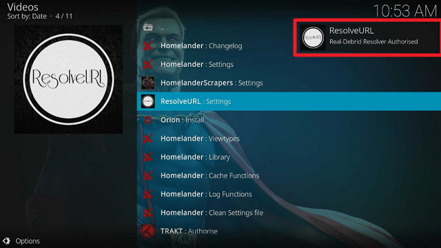 How to Use Homelander Kodi Addon With Real-Debrid step 6