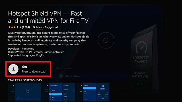 Hotspot Shield Installation Guide on Firestick step 4