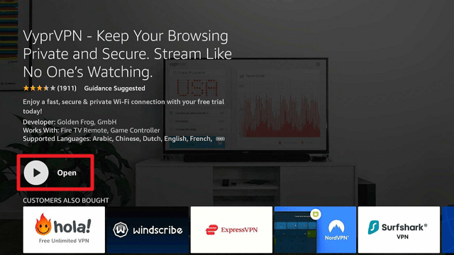 VyprVPN Installation Guide on Firestick step 5
