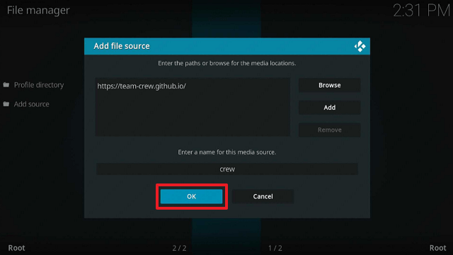 Install Skeleton Crew Kodi Build on Firestick step 10