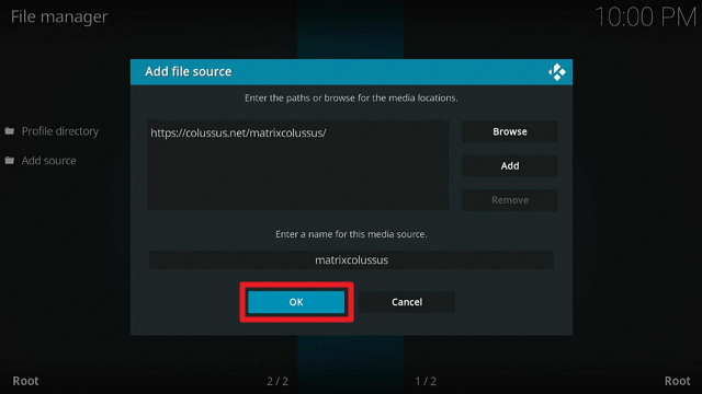 Install Colussus Kodi Build on Firestick step 10