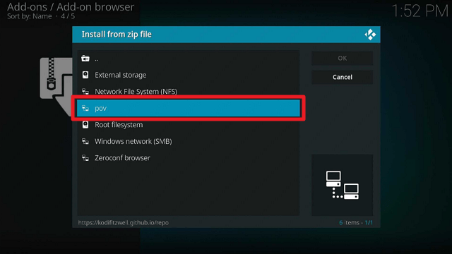 Install POV Kodi Addon on Firestick step 14