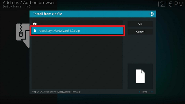 Install Elite Kodi Build on Firestick step 15