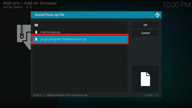 Install Colussus Kodi Build on Firestick step 15