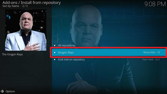 Install Kingpin Kodi Addon on Firestick step 18