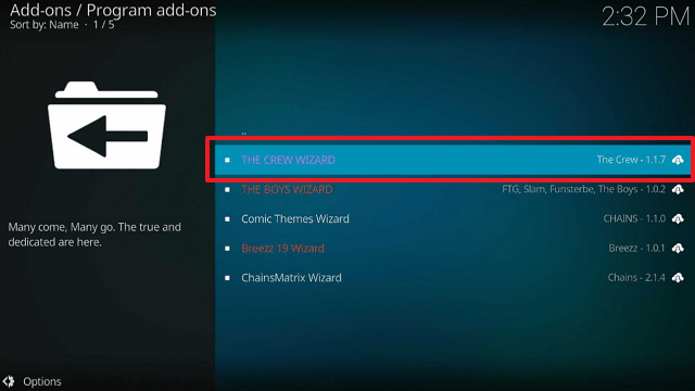 Install Skeleton Crew Kodi Build on Firestick step 20